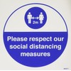 Please respect our social distance measures