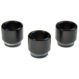 Armerah Drip Tip for Aspire Atlantis 2 & Mega Tanks Short/Wide POM Thermoplastic 3 Pack in Black