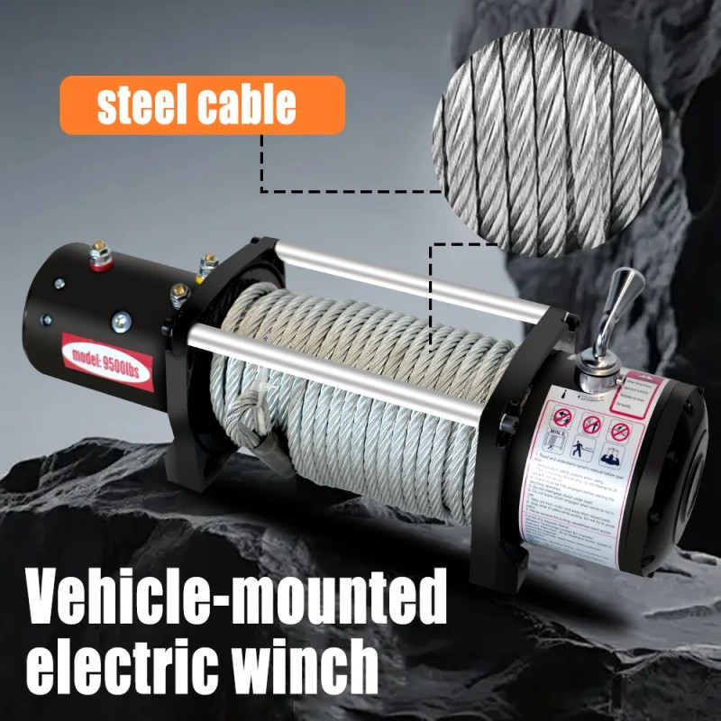 4000LB Electric Winch with Wireless Remote | Off-Road Recovery Winch