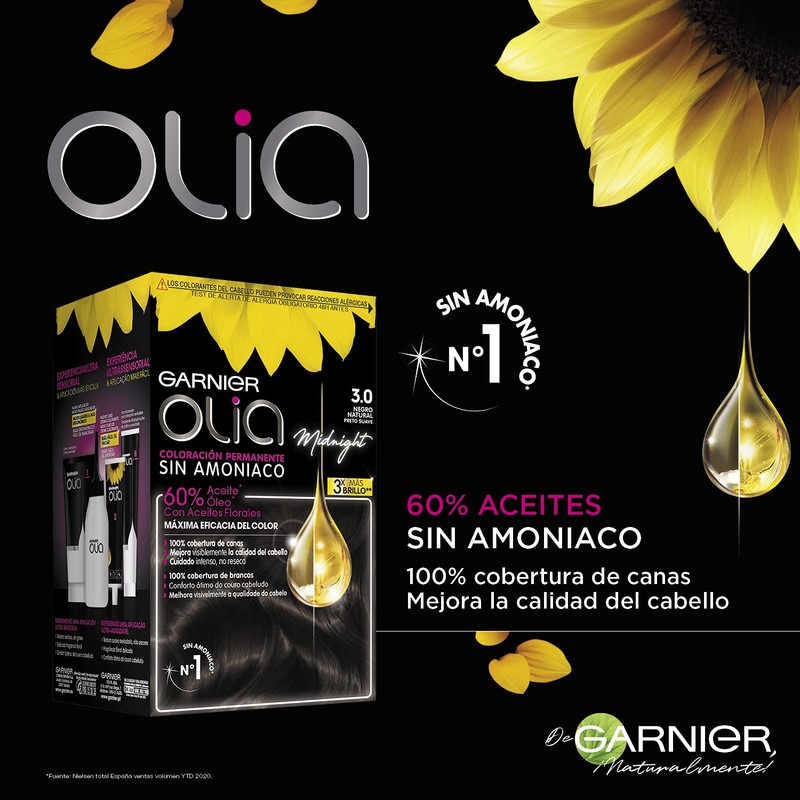 Garnier Olia Coloración Permanent Con Aceites Florales De Origen Natural