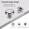 XMDROU Pack of 12 Furniture Knobs, Silver, Cupboard Knobs, Stainless