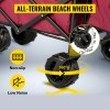 Extra Large Collapsible Garden Cart With Removable Canopy Foldable Four