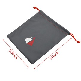 Universal Waterproof Headphone Protection Pouch Bag for Varias Headsets 11" x 9.25" inch Metallic Gray Color