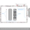 White Marble Frame with Magnet for Echo Show 15, Screen