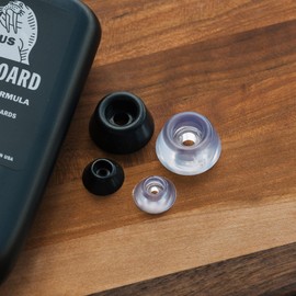 WALRUS OIL - Cutting Board Feet, Rubber Bumper Protectors with Stainless Screws 24-Pack (Black, 1/2")