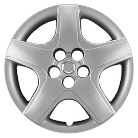 Premium Quality 16" Silver Hubcaps/Wheel Covers fits 2003 2004 2005 2006 2007 and 2008 Toyota Matrix, Heavy Duty Construction (Set of 4) 61119AMS-4