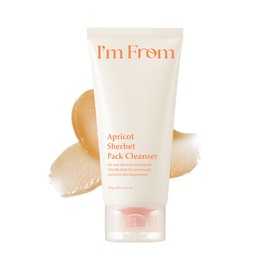 (I'm from) Im From Apricot Sherbet Pack Cleanser 4.2 oz (120 g) | 2 in 1 (pack + face wash), Cleans Pore Dirt and Sebum Cleanser, Corneum Care, Creates a Smooth Wash with Sherbet Texture