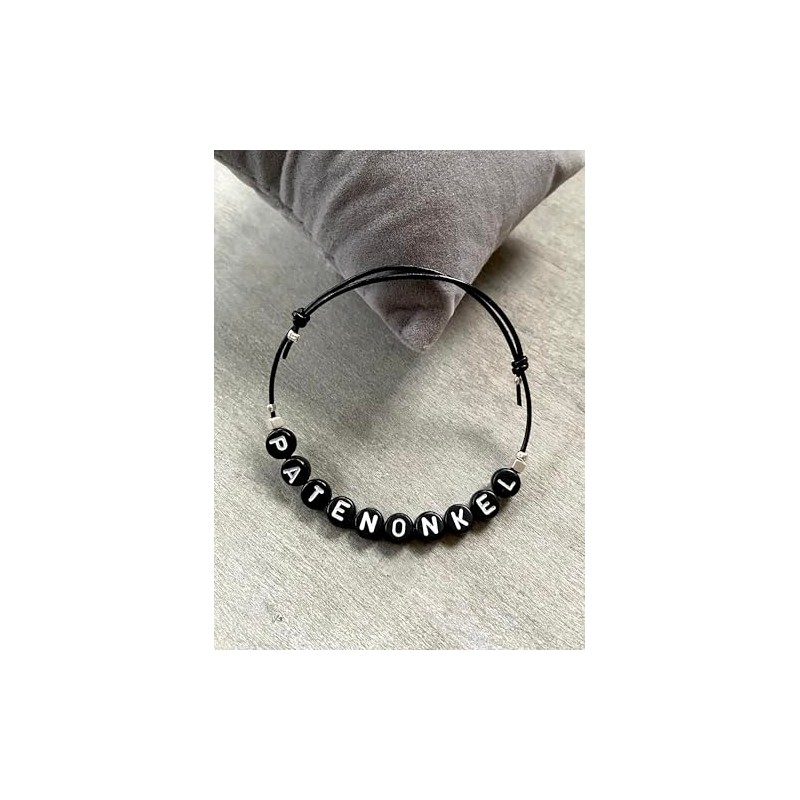 Armband Patenonkel - Geschenk Patenonkel fragen - Patengeschenk - Lederband