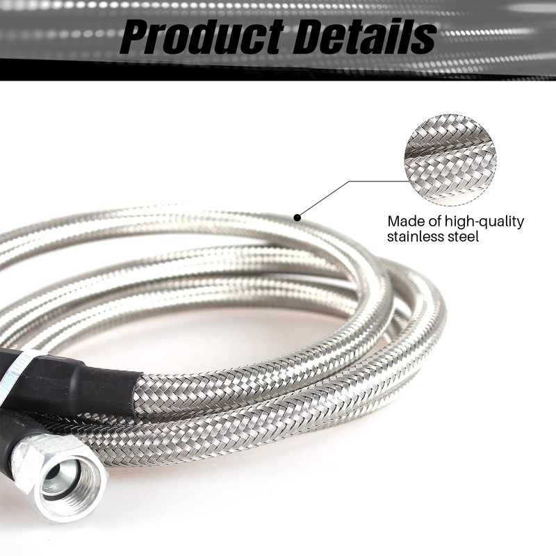 GSTP 6AN SS Transmission Cooler Hose Line Kitting Stainless Steel