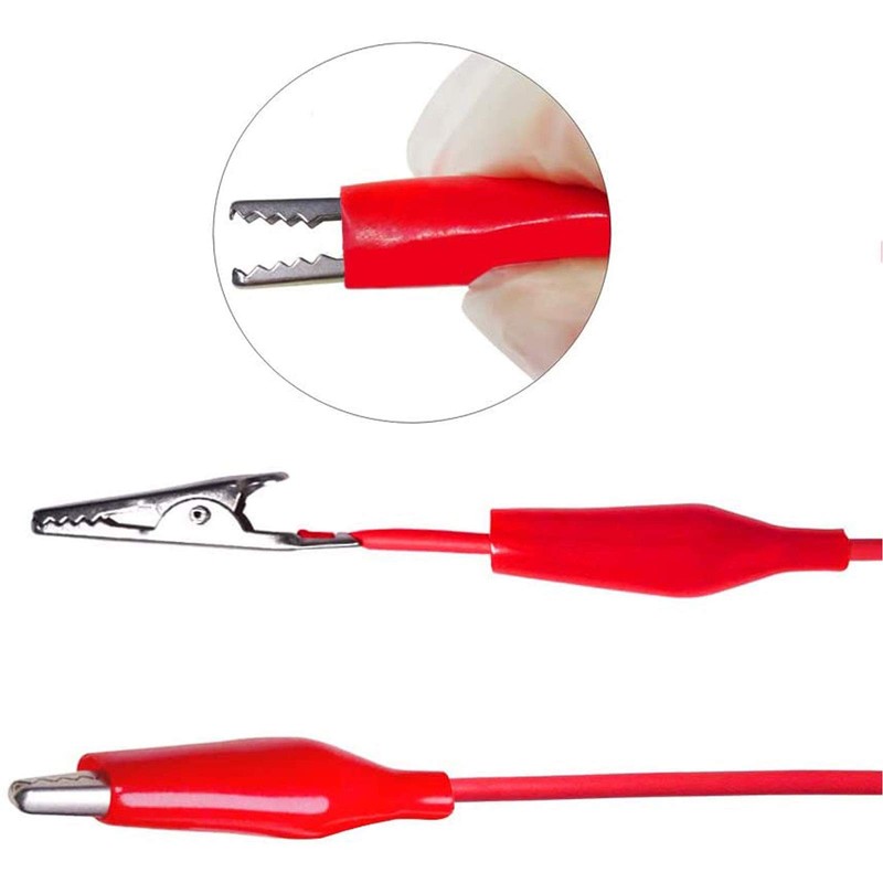 Cleqee 10 Pcs Ear Bread Clip Cable Alligator Clip Test