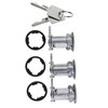 DVPARTS Set Of 3 Door Cylinder Lock Kit Door Lock
