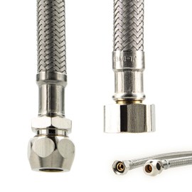 KTW-A-DVGW Sanitary Connection Hose 3/8 QV x 3/8 ÜWM x 300 mm