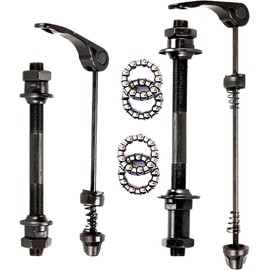 Otoolling Bike Quick Releases Set, MTB Axle Quick Release Skewer Bicycle Hub Parts Front & Rear Axle Hollow Shaft Kit Replacement with 25 mm Wheel Hub Steel Ball for Road Mountain Bike, MTB, BMX