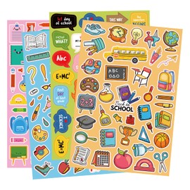 24PCS Back to School Stickers - First Day of School Teacher Reward School Party Favors Supplies Decorations