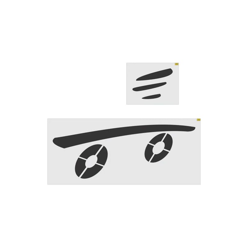 82" McDonald's Speedy Skateboard Stencil - 1/8" (.125") PRO-Grade LDPE