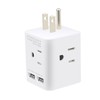 Multi Plug Outlet Extender Electrical Wall Outlet Splitter with 4