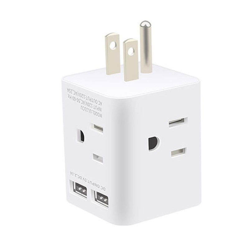 Multi Plug Outlet Extender Electrical Wall Outlet Splitter with 4