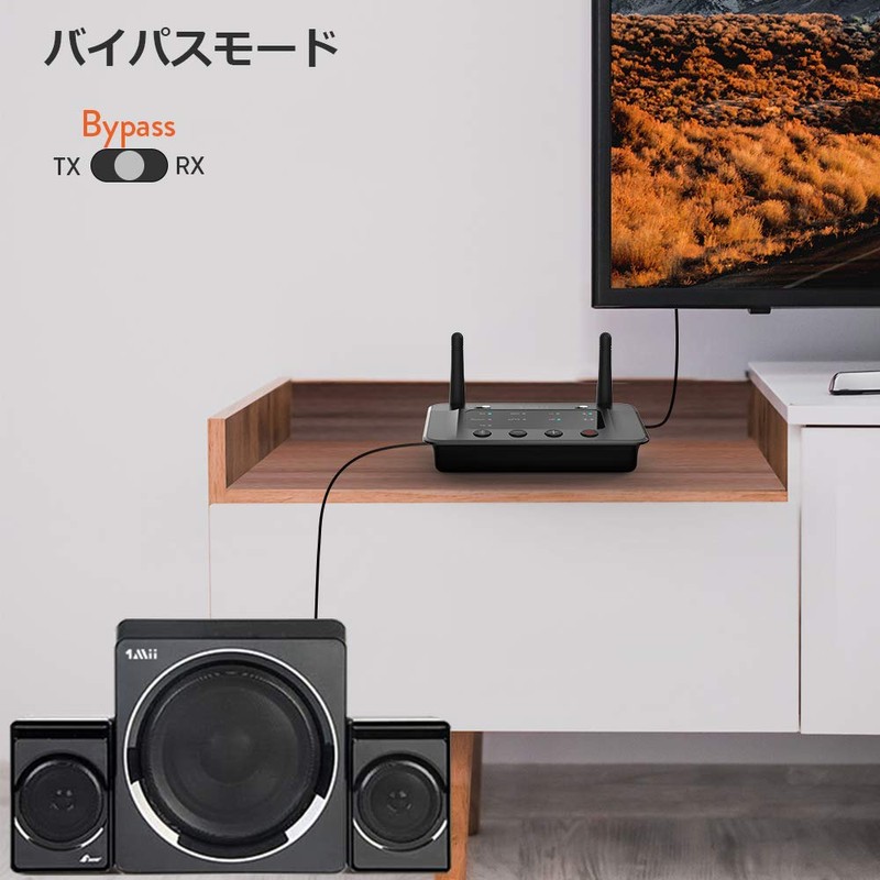 1Mii Bluetooth Transmitter Audio Receiver Bluetooth 5.3 Transceiver, for TV