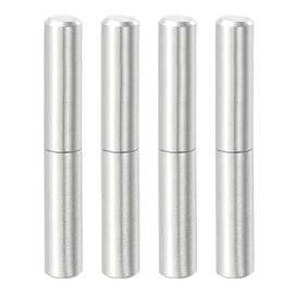 uxcell 4Pcs 1-9/16" x 1/4" (LxD) Stainless Steel Weldable Detachable Barrel Hinges for Metal Gate Swing Door Trailer Ramp, Silver