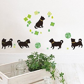 ハウスジーダ ウォールステッカー わん! だふる 柴犬 PWS-138