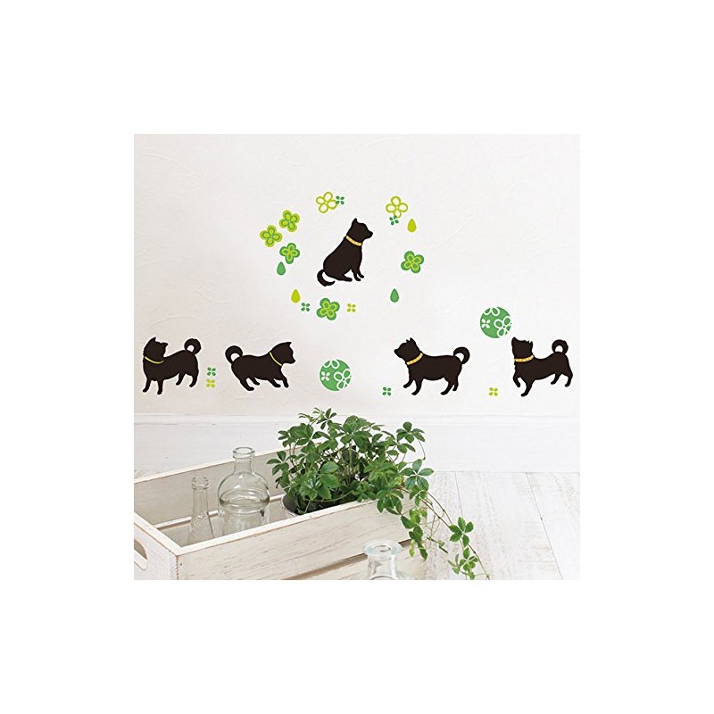 ハウスジーダ ウォールステッカー わん! だふる 柴犬 PWS-138