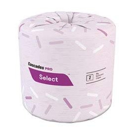 Cascades PRO B040 4 in. x 3.19 in. 2-Ply Select Standard Bath Tissue - White (96/Carton)