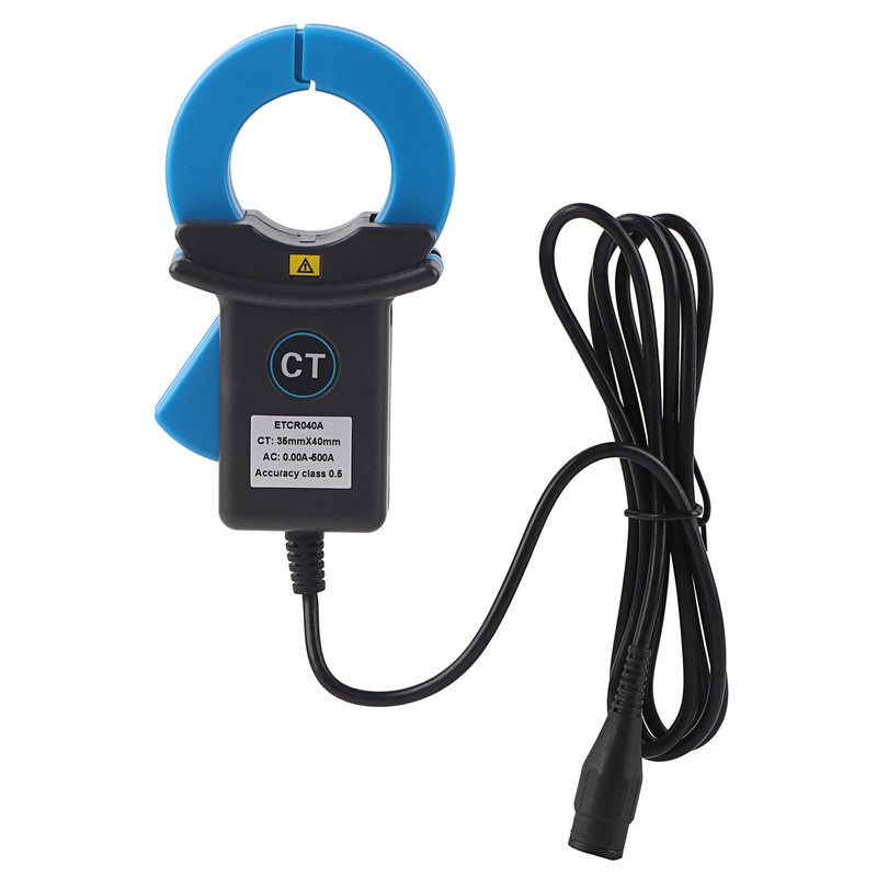 Clamp Current Sensor Leakage Detection Electrical Industrial Measuring Instrument Blue