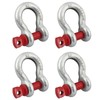 Jortmrd Pack of 4 1/2 inch shackles, 2.0 t high-strength