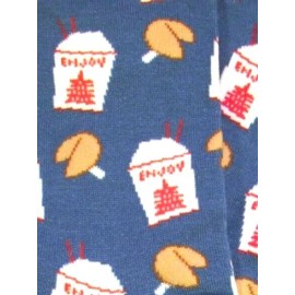 SockSmith NWT Chinese Take Out Women's Socks in Cornflower Blue from Socksmith