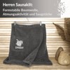 Lashuma Saunakilt Men's Grey Terry Cloth Lillby Sauna Towel with