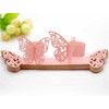 Lavandi 100pcs 3D New Butterfly Paper Napkin Rings Weddings Party