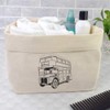 Large 'UK Bus' Canvas Organiser/Storage Bag (OR00032159)