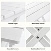 Leafory 2-Tier Folding Outdoor Side Table, Heavy Duty HDPE Patio