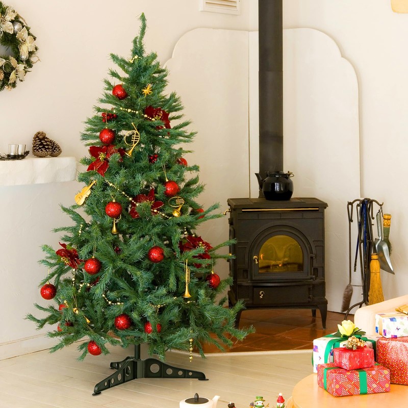Veemoon Christmas Tree Base Detachable Xmas Tree Stand Green Christmas