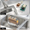 Bomiclss Sponge Holder for Kitchen Sink with 2 Suction Cups,