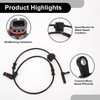 Partuto ABS Wheel Speed Sensor No. 4779246AC/4779456AA/4779456AB Rear Right ABS