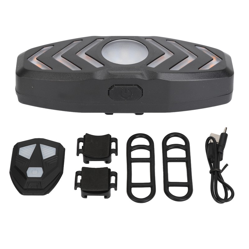 Bike Rear Light Smart Remote Control Turn Signal USB Rechargeable