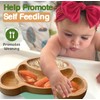 Bamboo Plates for Kids - Baby & Toddler Plates with