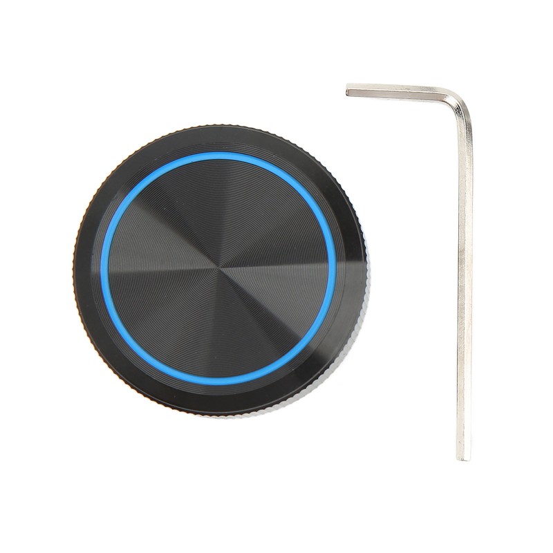 Guitar Knob Aluminum Black Plate Blue Line Professional 1/4in Axes