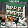 Chicken Nesting Box, 8 Compartment Metal Chicken Nesting Boxes for