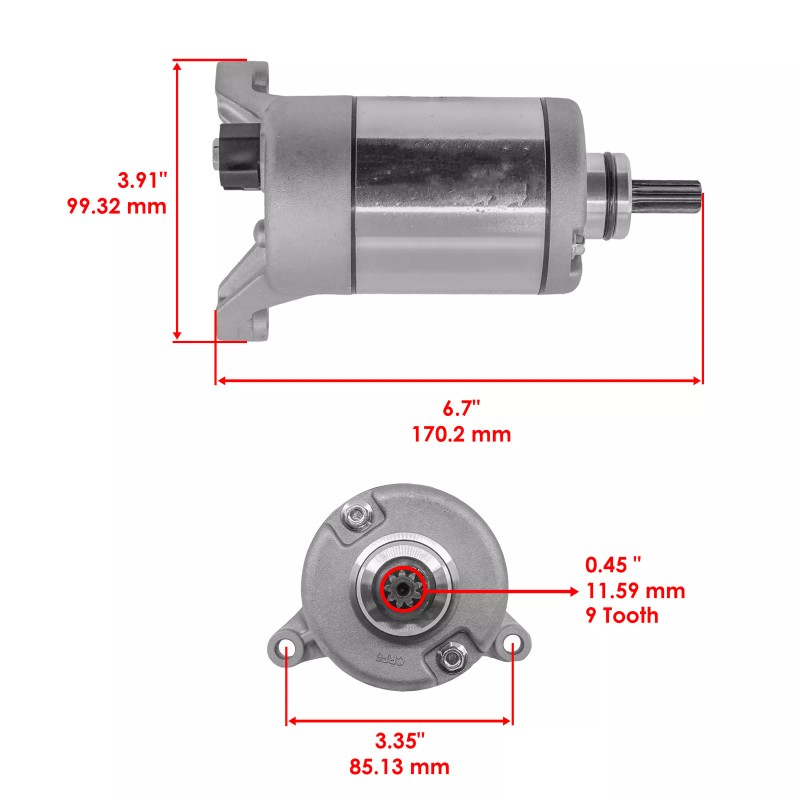 Caltric Starter For Yamaha V-Star 1300 XVS1300A TOURER 2010-2016 CW