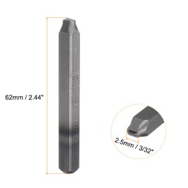 HARFINGTON 9pcs Number Stamp Set 3/32" 2.5mm Reverse Punch High Tool Steel 0-9 Punch Press Tools Metal Stamps Set Hammer Hand Punch for Metal Plastic Wood Leather Brass Stamping