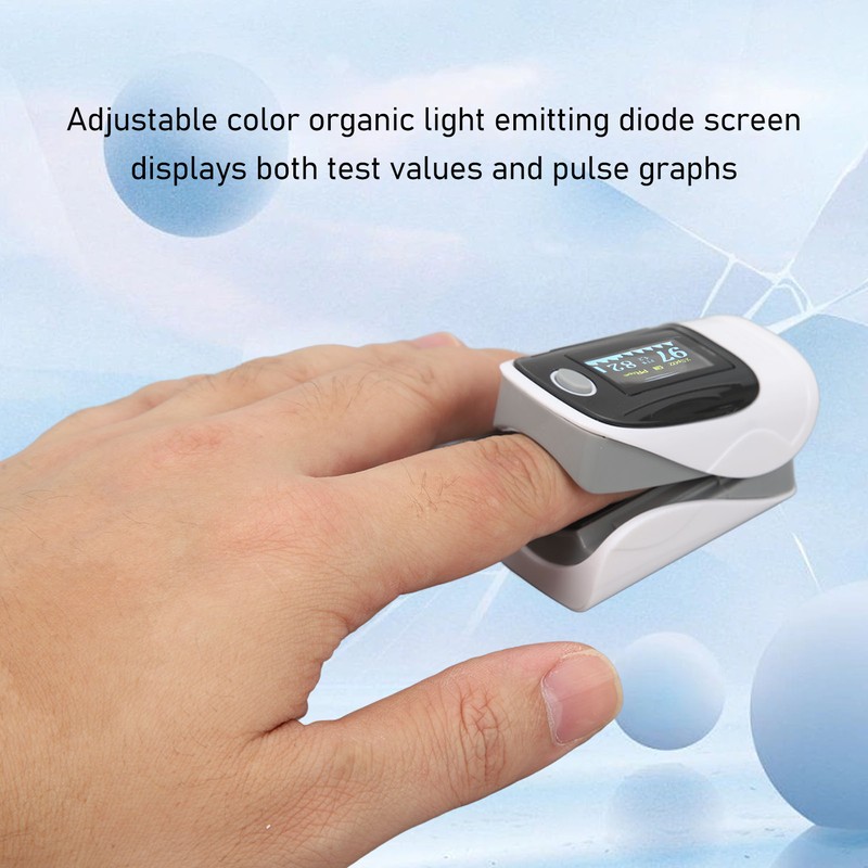 Fingertip Pulse Oximeter Heart Rate Measurement Blood Oxygen SpO2 Saturation