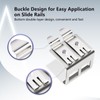 Metal DIN Rail Mounting Module for Snap-on Trapezoidal Jacks Connected