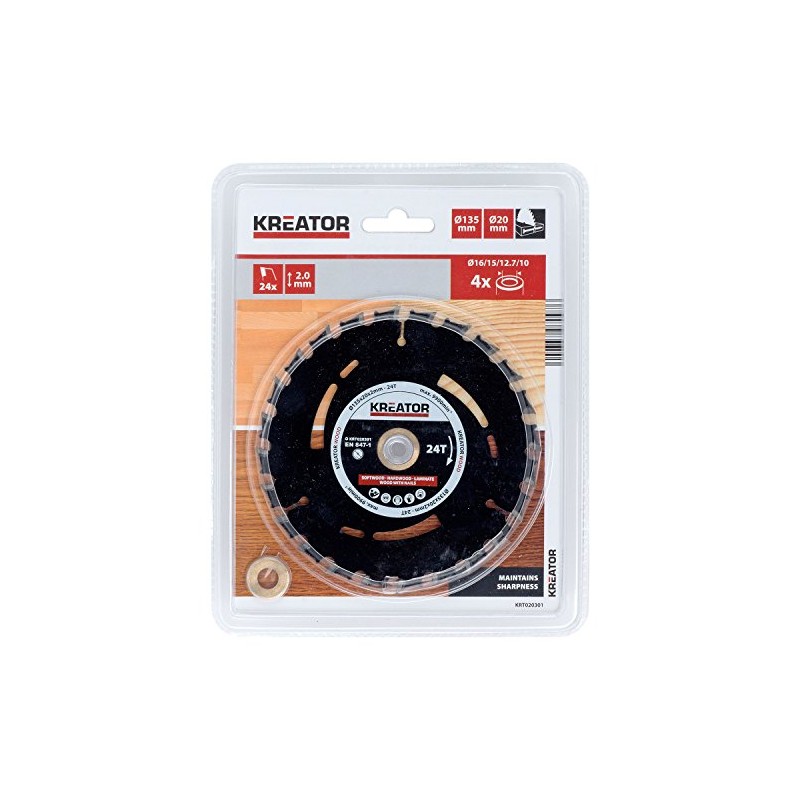 KREATOR KRT020301 KRT020301 Pista Madera 135 mm24d