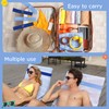 growell Towel Bands (6 Pack) - Stretch Beach Towel Clips