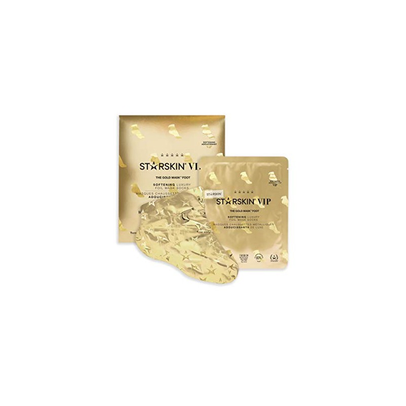 STARSKIN The Gold Foot Mask 16g, Softening Foil Mask Socks