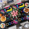 Greencian 96Pcs 80s 90s Party Decorations for Men Women, Serves