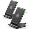 INIU [2-Pack] Wireless Charger, INIU 15W Qi-Certified Fast Wireless Charging