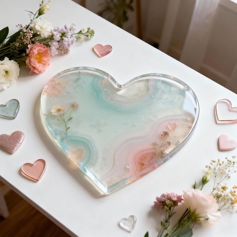 Large Silicone Heart Resin Molds Heart Shaped Silicone Molds Deep